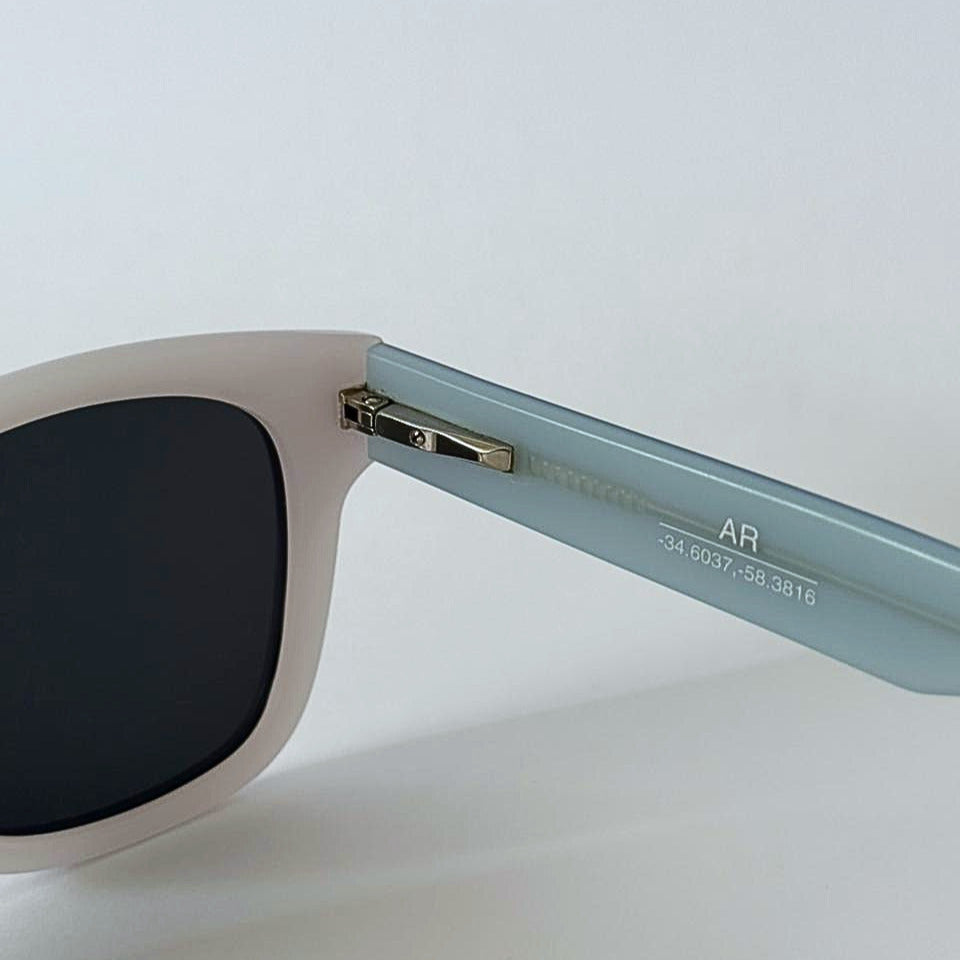 ALBI VORU ambos colorways SKY WHITE — colección eyewear premium Argentina 200 unidades